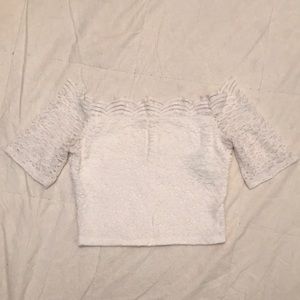 HOLLISTER off the shoulder crop top